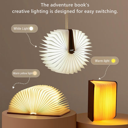 ✨ Folding Book Lamp – Magical Glow for Your Space
