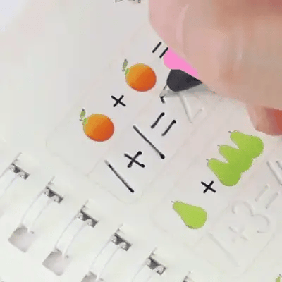 Sank Magic Practice Copybook (4 BOOKS,1 PEN,1 GRIP,10 REFILL)